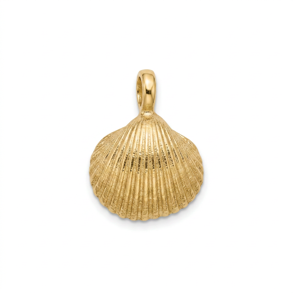 Die Herzmuschel aus Wassersleben L für den Hals in Gold