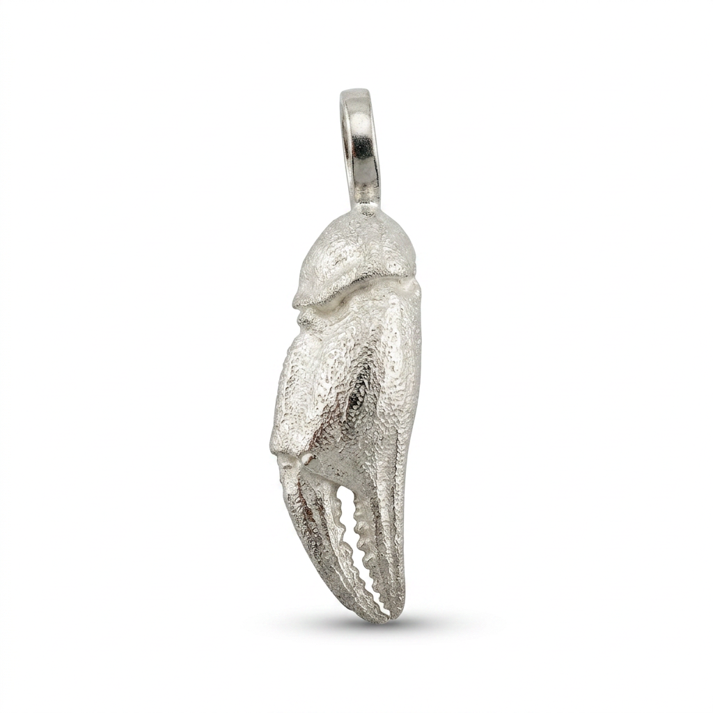 Die Krebsschere aus Holnis L für den Hals in Silber als Anhänger