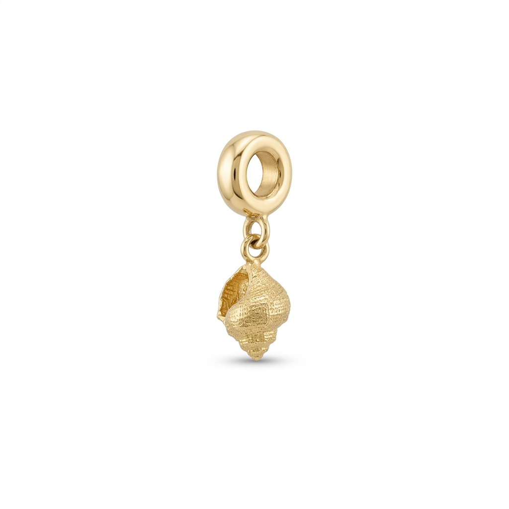 Die Schnecke aus Holnis S für den Hals/Arm in Gold als Charmanhänger