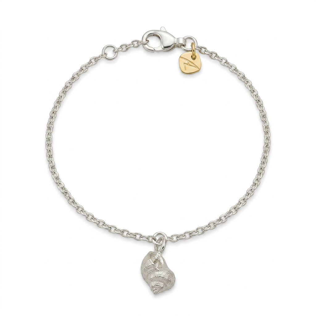 Die Schnecke aus Holnis M für den Arm in Silber